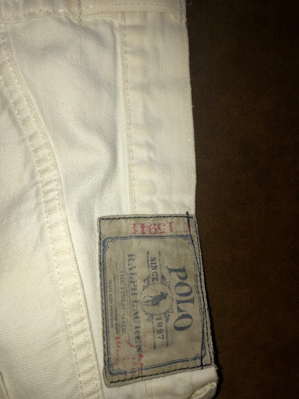 Ralph Lauren white jeans